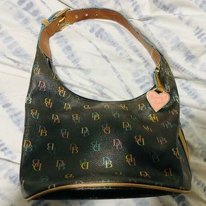 Vintage Dooney & Bourke Shoulder Bag with Multicolour Logo